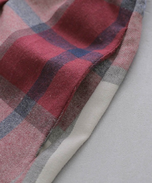 osharewalker（オシャレウォーカー）の「【廃盤】『ビッグチェック柄タックスカート』（スカート・レディース・レッド/キャメル/グリーン・1/2）」の17枚目の写真