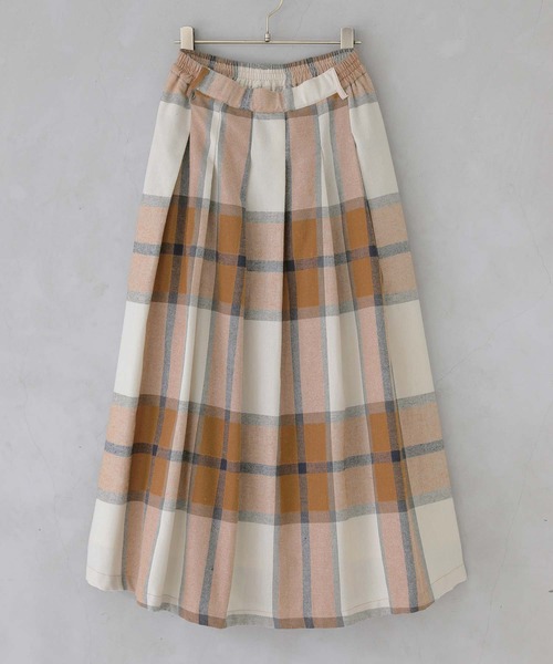 osharewalker（オシャレウォーカー）の「【廃盤】『ビッグチェック柄タックスカート』（スカート・レディース・レッド/キャメル/グリーン・1/2）」の22枚目の写真