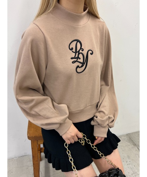 PHILLY（フィリー）の「イニシャル刺繍スウェット（スウェット・レディース・ブラック/ベージュ/ホワイト・FREE）」の3枚目の写真