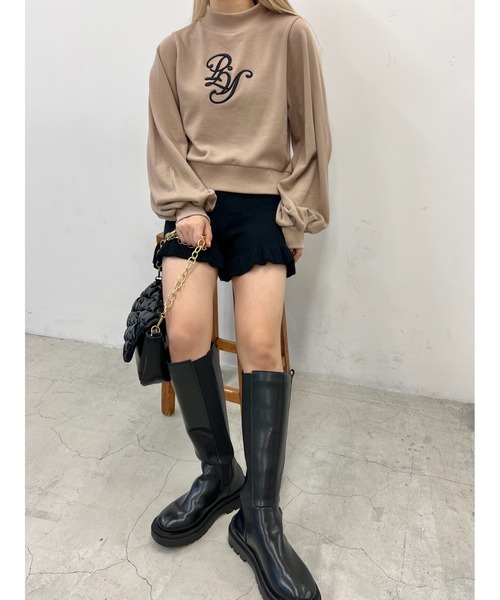 PHILLY（フィリー）の「イニシャル刺繍スウェット（スウェット・レディース・ブラック/ベージュ/ホワイト・FREE）」の9枚目の写真