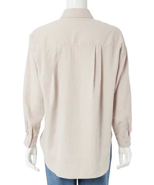 Edit Sheen(エディットシーン)の「【スタイリストプロデュース】ピーチスキンシャツ(シャツ/ブラウス・レディース・ベージュ/ブルー系その他5・M)」の7枚目の写真