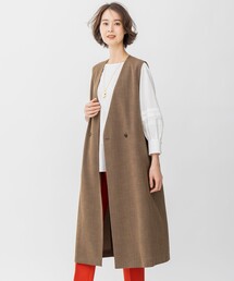 GW中値下げ⭐︎ yori グレンチェックジレ　ベスト GW中値下げ⭐︎ yori グレンチェックジレ ベスト