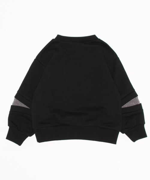 SKAPE（エスケープ）の「袖ﾎﾞｱ切替ﾄﾚｰﾅｰ（スウェット・キッズ・パープル/ブラック・100cm/140cm/130cm/120cm/110cm）」の3枚目の写真
