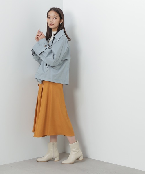 N.(N. Natural Beauty Basic)(エヌエヌナチュラルビューティーベーシック)の「◆ショートトレンチコート(トレンチコート・レディース・オフホワイト/ベージュ/ブルー・MEDIUM)」の16枚目の写真