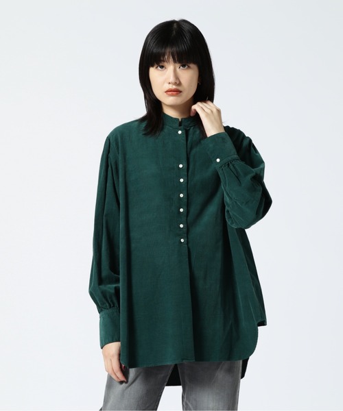 URVIN（アービン）の「URVIN/アービン　CORDUROY ANTIQUE LIKE SHIRT（シャツ/ブラウス・レディース・グリーン/グレー系その他3・F）」の2枚目の写真