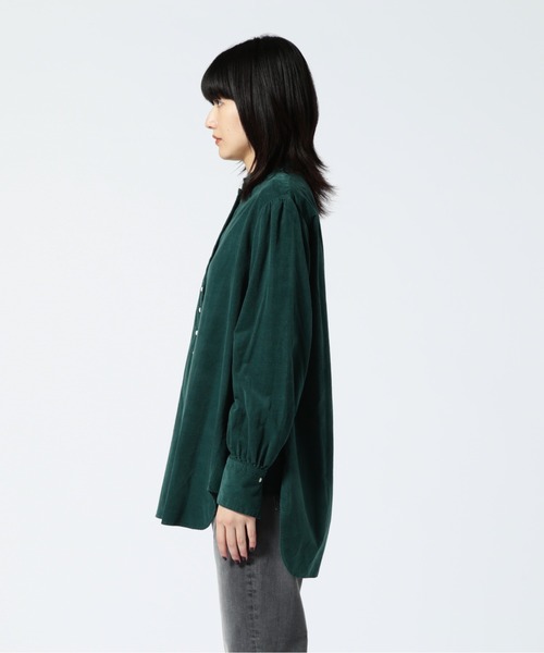 URVIN（アービン）の「URVIN/アービン　CORDUROY ANTIQUE LIKE SHIRT（シャツ/ブラウス・レディース・グリーン/グレー系その他3・F）」の4枚目の写真