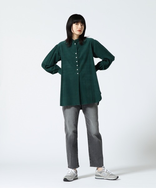 URVIN（アービン）の「URVIN/アービン　CORDUROY ANTIQUE LIKE SHIRT（シャツ/ブラウス・レディース・グリーン/グレー系その他3・F）」の11枚目の写真