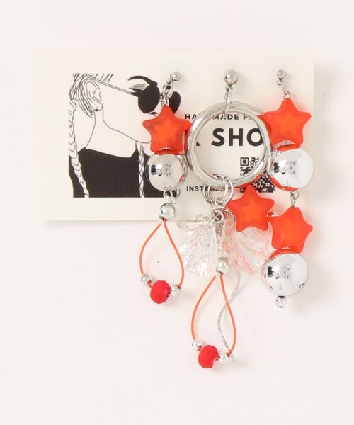 tone(トーン)の「【KKSHOP】3wayピアス(MA)(ピアス(両耳用)・レディース・レッド/ピンク/パープル・FREE)」の3枚目の写真