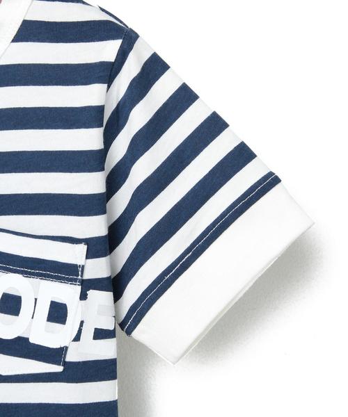 green label relaxing（グリーンレーベルリラクシング）の「green label relaxing別注ARCH&LINEオーガニックコットンボーダーTシャツtvl203◆（Tシャツ/カットソー・キッズ・ブラック/コバルトブルー・95cm/115cm/105cm/135cm/125cm）」の5枚目の写真