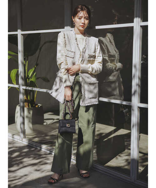 N.(N. Natural Beauty Basic)(エヌエヌナチュラルビューティーベーシック)の「◆クロスストラップヒールサンダル(サンダル・レディース・ブラック/ベージュ/シルバー・22.5/23.5/24.5)」の13枚目の写真