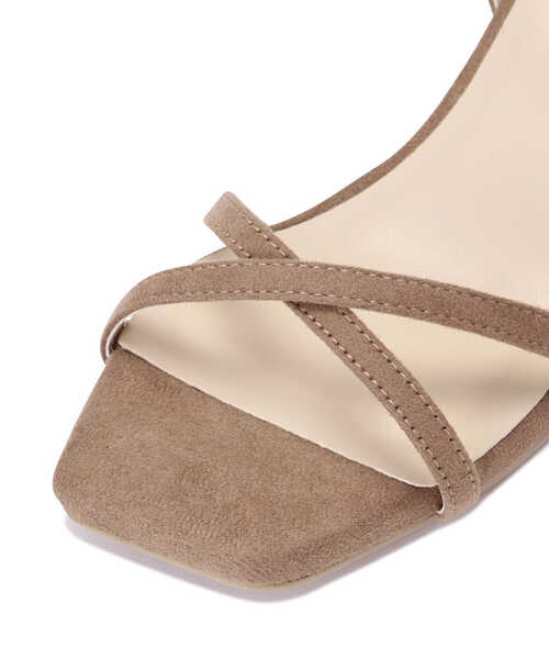 クロスストラップヒールサンダル