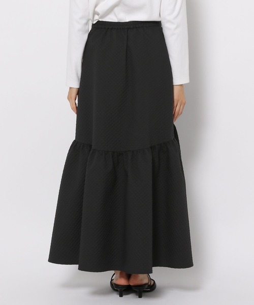 LOWRYS FARM（ローリーズファーム）の「ガララウンドティアードスカート　186184（スカート・レディース・ブラック/アイボリー・FREE）」の21枚目の写真