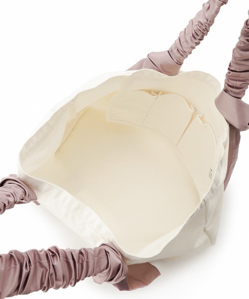 SNIDEL HOME(スナイデルホーム)の「オーガニックキャンパストート -BIG-(トートバッグ・レディース・ライトピンク/ブラック/ピンクベージュ/ピンク・FREE)」の11枚目の写真