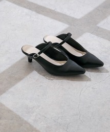 menue | 5cmヒール 甲ストラップ ミュール パンプス(パンプス)