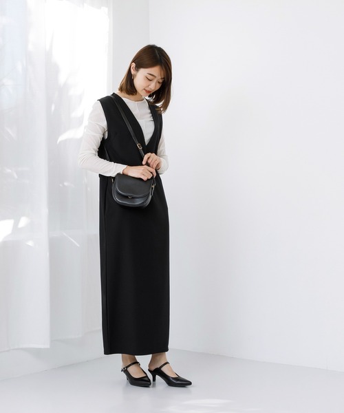 menue(メヌエ)の「5cmヒール 甲ストラップ ミュール パンプス(パンプス・レディース・ベージュ/アイボリー/キャメル/ブラック/イエロー・S/XS/3L/L/LL/M)」の13枚目の写真