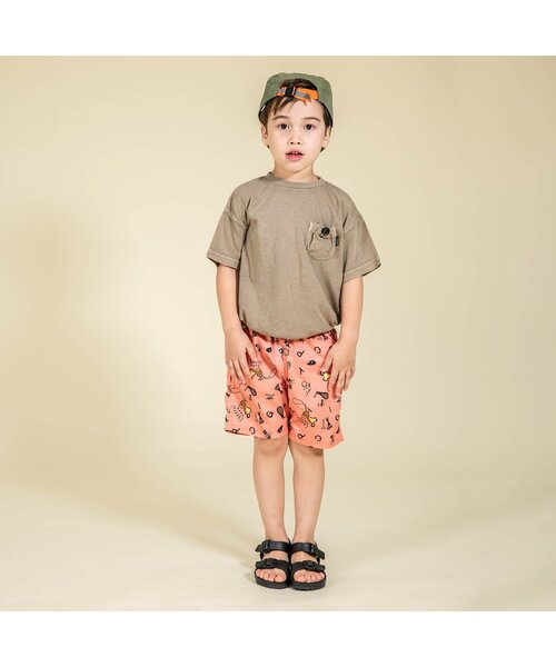 F.O.KIDS(エフオーキッズ)の「無地ポケットTee(Tシャツ/カットソー・キッズ・ブルー/グレー/チャコール/オレンジ/ベージュ/グリーン・80/90/95/100/110/120/130/140/150)」の9枚目の写真