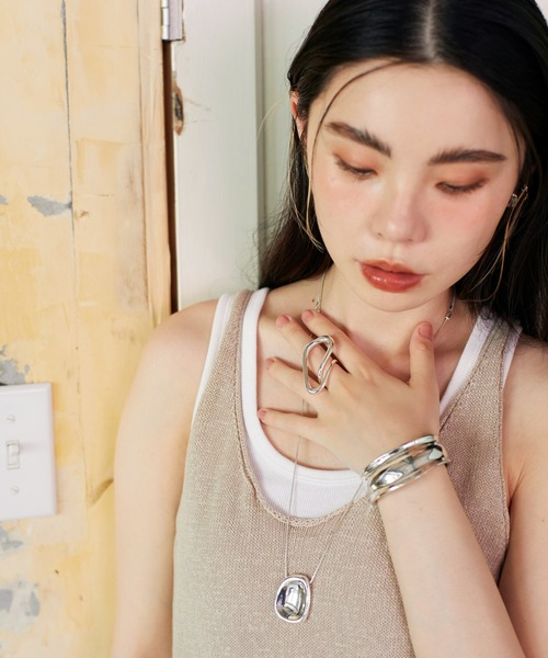 Nothing And Others(ナッシングアンドアザーズ)の「「Nothing And Others/ナッシングアンドアザーズ」Nuance line triangle Ring(リング・レディース・シルバー/ゴールド・FREE)」の14枚目の写真