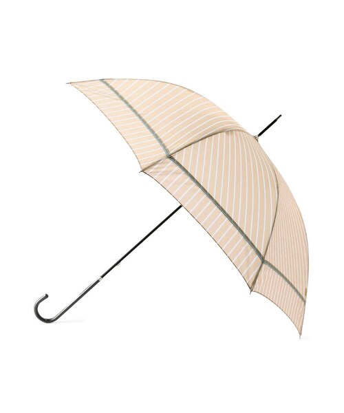 NATURAL BEAUTY BASIC（ナチュラルビューティーベーシック）の「バイアスストライプ（長傘・レディース・ベージュ/ネイビー・ﾌﾘ-）」の3枚目の写真