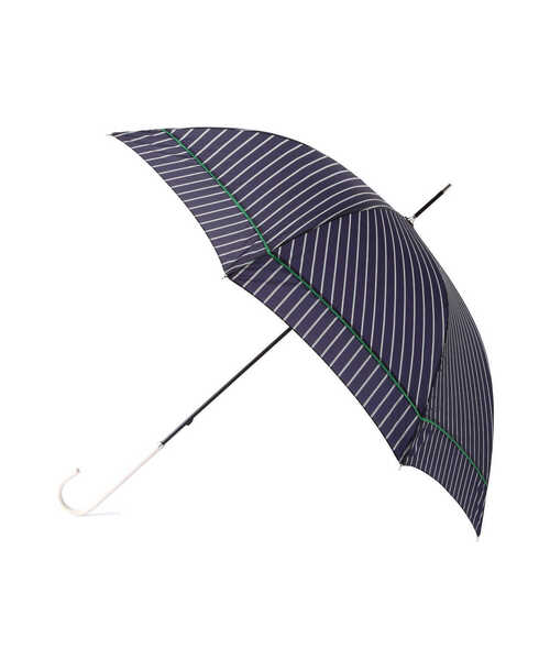 NATURAL BEAUTY BASIC（ナチュラルビューティーベーシック）の「バイアスストライプ（長傘・レディース・ベージュ/ネイビー・ﾌﾘ-）」の4枚目の写真