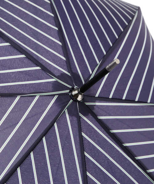 NATURAL BEAUTY BASIC（ナチュラルビューティーベーシック）の「バイアスストライプ（長傘・レディース・ベージュ/ネイビー・ﾌﾘ-）」の6枚目の写真