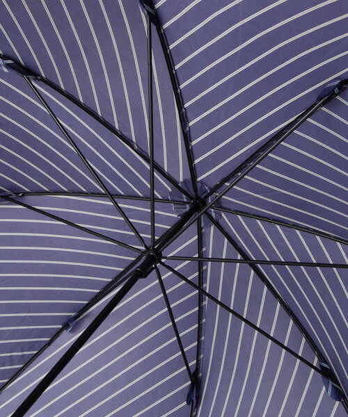 NATURAL BEAUTY BASIC（ナチュラルビューティーベーシック）の「バイアスストライプ（長傘・レディース・ベージュ/ネイビー・ﾌﾘ-）」の8枚目の写真