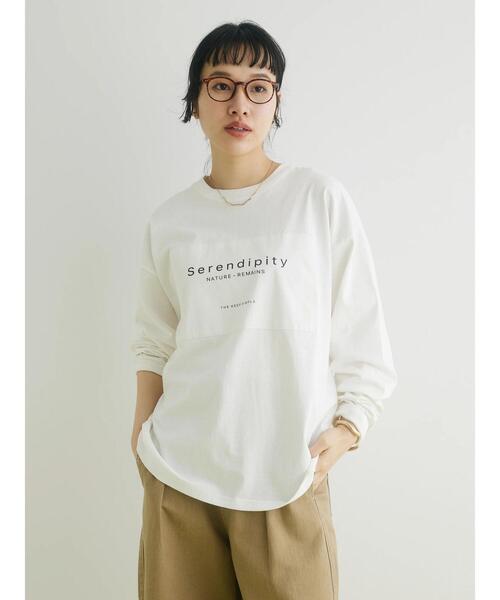 CRAFT STANDARD BOUTIQUE(クラフトスタンダードブティック)の「BOUTIQUE L/S TEE-A(Tシャツ/カットソー・レディース・ブラック/オフホワイト/ブルー・M/L/XL)」の21枚目の写真