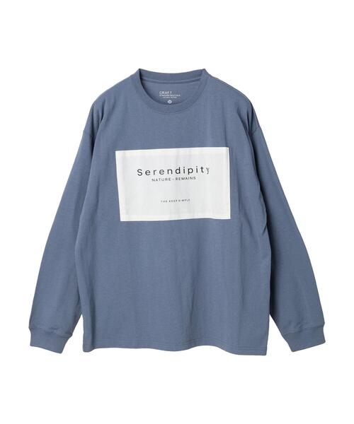 CRAFT STANDARD BOUTIQUE(クラフトスタンダードブティック)の「BOUTIQUE L/S TEE-A(Tシャツ/カットソー・レディース・ブラック/オフホワイト/ブルー・M/L/XL)」の7枚目の写真