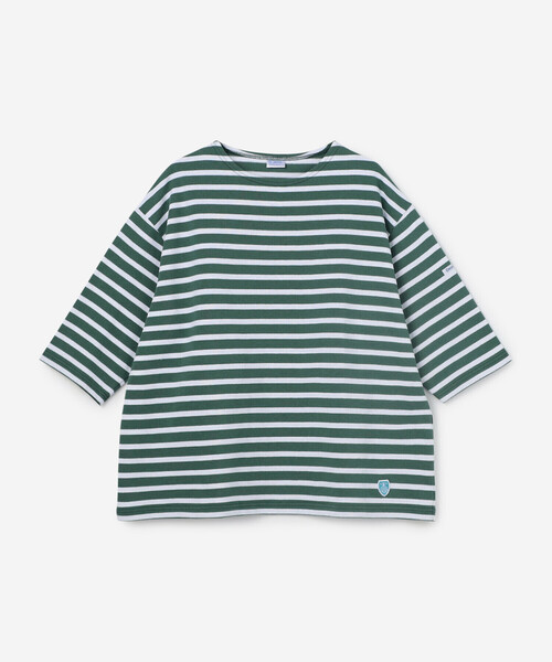 ORCIVAL（オーシバル）の「ORCIVAL | コットンロード ルーズハーフスリーブTシャツ WOMEN（Tシャツ/カットソー・レディース・ブルー系その他/A/イエロー系その他/ホワイト系その他5/レッド系その他/グレー系その他/ホワイト/ブルー系その他2/グリーン系その他/ピンク系その他・1）」の4枚目の写真