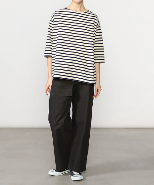 ORCIVAL（オーシバル）の「ORCIVAL | コットンロード ルーズハーフスリーブTシャツ WOMEN（Tシャツ/カットソー・レディース・ブルー系その他/A/イエロー系その他/ホワイト系その他5/レッド系その他/グレー系その他/ホワイト/ブルー系その他2/グリーン系その他/ピンク系その他・1）」の12枚目の写真