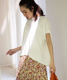 【洗える・型崩れしにくい】CHAI ニットTシャツ