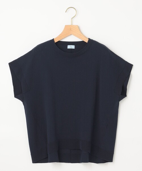 組曲(クミキョク)の「【洗える・型崩れしにくい】CHAI ニットTシャツ(ニット/セーター・レディース・アイボリー系/ネイビー系/ピンク系/オールドローズ系・2)」の22枚目の写真