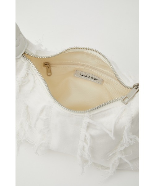 LAGUA GEM（ラグアジェム）の「CRASH ONE HANDLE バッグ（ショルダーバッグ・レディース・ホワイト/ブラック・FREE）」の6枚目の写真