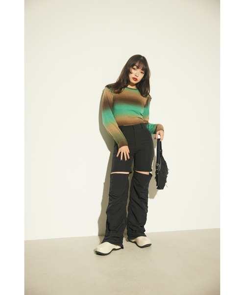 LAGUA GEM（ラグアジェム）の「CRASH ONE HANDLE バッグ（ショルダーバッグ・レディース・ホワイト/ブラック・FREE）」の12枚目の写真