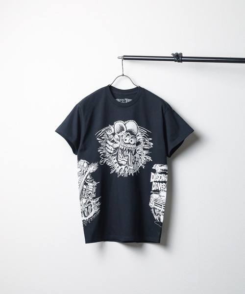 RAT FINK（ラットフィンク）の「【RAT FINK】S/S TEE（Tシャツ/カットソー・レディース・ブラック/ホワイト・MEDIUM/LARGE）」の2枚目の写真