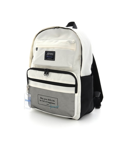 JENNI(ジェニィ)の「クリアチャーム付きリュック(バックパック/リュック・キッズ・ブラック/ラベンダー/オフホワイト・F)」の4枚目の写真