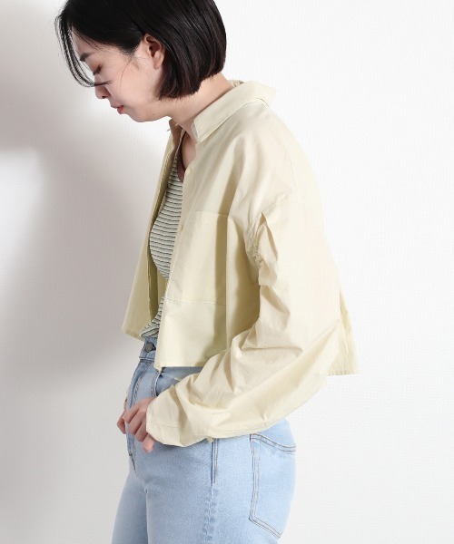 cepo（セポ）の「ソデギャザーショートシャツ（シャツ/ブラウス・レディース・ベージュ/オフホワイト/ラベンダー・M）」の19枚目の写真