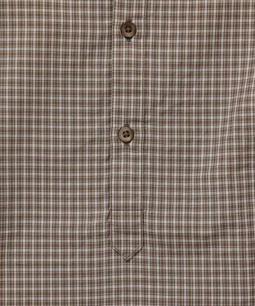 BEAMS(ビームス)の「BEAMS / チェック プルオーバー イージー シャツ(シャツ/ブラウス・メンズ・ブラック/ベージュ・S/M/L/XL)」の12枚目の写真
