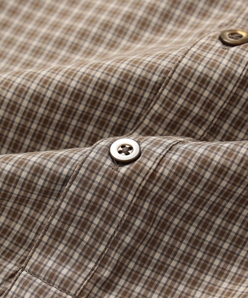 BEAMS(ビームス)の「BEAMS / チェック プルオーバー イージー シャツ(シャツ/ブラウス・メンズ・ブラック/ベージュ・S/M/L/XL)」の16枚目の写真