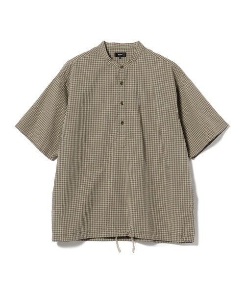 BEAMS(ビームス)の「BEAMS / チェック プルオーバー イージー シャツ(シャツ/ブラウス・メンズ・ブラック/ベージュ・S/M/L/XL)」の22枚目の写真