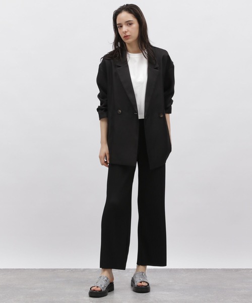 LAKOLE（ラコレ）の「Wブレステッドジャケット / 188192（テーラードジャケット・レディース・ブラック/サンドグレー・MEDIUM/SMALL）」の15枚目の写真