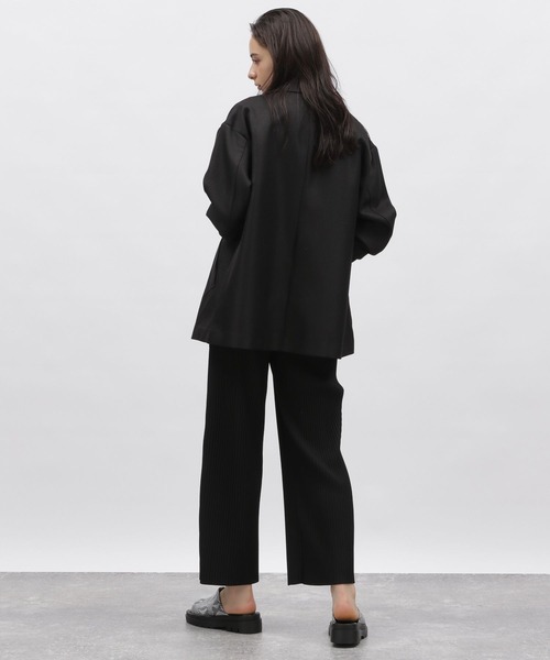 LAKOLE（ラコレ）の「Wブレステッドジャケット / 188192（テーラードジャケット・レディース・ブラック/サンドグレー・MEDIUM/SMALL）」の9枚目の写真