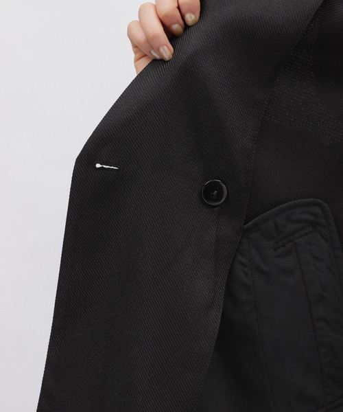 LAKOLE（ラコレ）の「Wブレステッドジャケット / 188192（テーラードジャケット・レディース・ブラック/サンドグレー・MEDIUM/SMALL）」の4枚目の写真