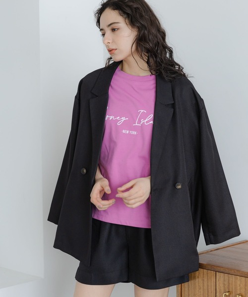 LAKOLE（ラコレ）の「Wブレステッドジャケット / 188192（テーラードジャケット・レディース・ブラック/サンドグレー・MEDIUM/SMALL）」の21枚目の写真