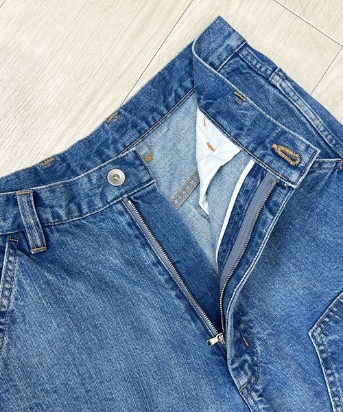 KIIT（キート）の「KIIT キート / DOUBLE KNEE CARGO PANTS ダブルニーカーゴパンツ / KIP-P94A-006（デニムパンツ・メンズ・インディゴブルー・1/2/3）」の12枚目の写真