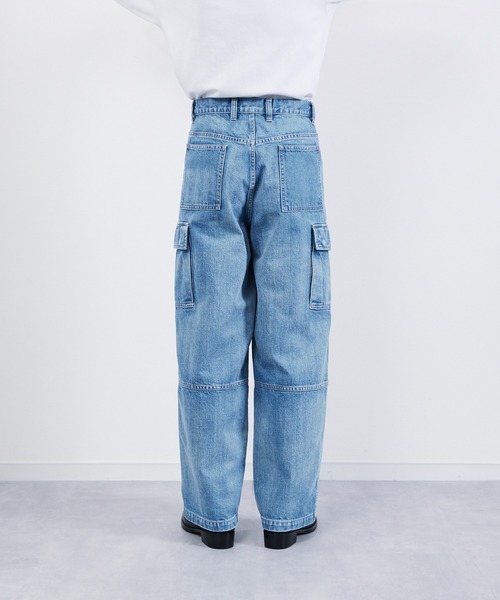 KIIT（キート）の「KIIT キート / DOUBLE KNEE CARGO PANTS ダブルニーカーゴパンツ / KIP-P94A-006（デニムパンツ・メンズ・インディゴブルー・1/2/3）」の17枚目の写真