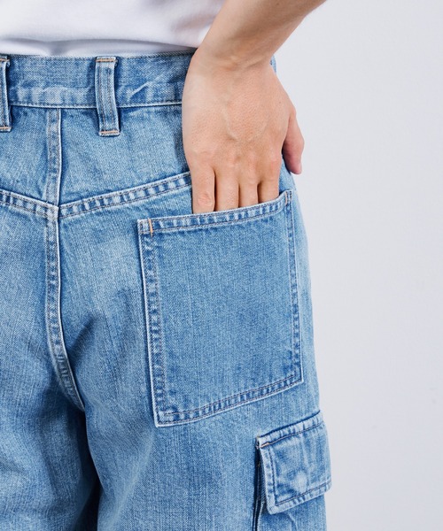 KIIT（キート）の「KIIT キート / DOUBLE KNEE CARGO PANTS ダブルニーカーゴパンツ / KIP-P94A-006（デニムパンツ・メンズ・インディゴブルー・1/2/3）」の18枚目の写真