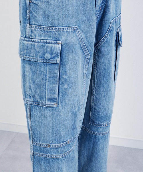 KIIT（キート）の「KIIT キート / DOUBLE KNEE CARGO PANTS ダブルニーカーゴパンツ / KIP-P94A-006（デニムパンツ・メンズ・インディゴブルー・1/2/3）」の22枚目の写真
