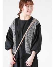 ehka sopo | 配色透かし編みベスト(ベスト)