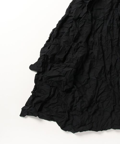 ATTACHMENT（アタッチメント）の「ポリエステル・ポプリン リンクルド バルマカーンコート / PE/WO POPLIN WRINKLED BALMACAAN COAT（ステンカラーコート・メンズ・グレー系その他/ブラック・3/1/2）」の12枚目の写真