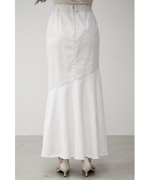 AZUL by moussy（アズールバイマウジー）の「MERMAID DENIM FLARE SKIRT/マーメイドデニムフレアスカート（デニムスカート・レディース・ワンウォッシュ/オフホワイト・MEDIUM/SMALL）」の18枚目の写真